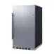 Summit FF195H34 19" Built-in or Freestanding Undercounter Refrigerator in Black, Stainless Steel Door, 3.13 cu. ft 1 image