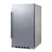 Summit FF195H34CSS 19" Built-in or Freestanding Undercounter Refrigerator in Stainless Steel, 3.13 cu. ft 1 image