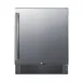 Summit FF27BSS 27" Built-in Undercounter Refrigerator in Black, Stainless Steel Door, 5 cu. ft. 2 image