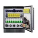 Summit FF27BSS 27" Built-in Undercounter Refrigerator in Black, Stainless Steel Door, 5 cu. ft. 3 image