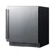 Summit FF27BSSADA 27" Built-in Undercounter Refrigerator in Black, Stainless Steel Door, ADA Compliant, 5 cu. ft. 1 image