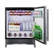 Summit FF27BSSCAS 27" Built-in Undercounter Refrigerator in Black, Stainless Steel Door, w/ Casters, 5 cu. ft. 4 image