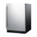 Summit FF64BSS 24" Built-in or Freestanding Refrigerator in Black, Stainless Steel Door, 4.6 cu. ft. 2 image