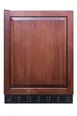 Summit FF6BK2SSIFADALHD 24" Undercounter Reach-In Refrigerator in Black, Panel Ready Left Hinged Door, 5.5 cu. ft. 1 image
