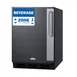 Summit FF6BK7BZADALHD 24" Reach-In Refrigerator in Black, Left Hinged Door, ADA Compliant, 5.5 cu. ft. 1 image