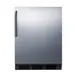 Summit FF6BK7SSTB 24" Freestanding Undercounter Refrigerator in Black, Stainless Steel Door, 5.5 cu. ft. 2 image