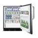 Summit FF6BK7SSTB 24" Freestanding Undercounter Refrigerator in Black, Stainless Steel Door, 5.5 cu. ft. 4 image