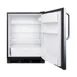 Accucold FF6BKBI7SSTB Stainless Steel Door Undercounter Refrigerator in Black, Towel Bar Handle, 5.5 cu. ft. 3 image