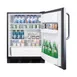 Accucold FF6BKBI7SSTB Stainless Steel Door Undercounter Refrigerator in Black, Towel Bar Handle, 5.5 cu. ft. 4 image
