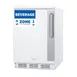 Summit FF6W7BZLHD One Section Reach-In Refrigerator in White, Left Hinged Door, 5.5 cu. ft. 1 image
