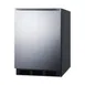Summit FF7BKBISSHH 24" Built-in Undercounter Refrigerator in Black, Stainless Steel Door, 5.5 cu. ft. 1 image