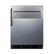 Summit FF7BKBISSTBADASR 24" Built-in or Freestanding Undercounter Refrigerator in Black, Stainless Steel Door, 5.5 cu ft 2 image