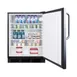 Summit FF7BKCSSADA 24" Built-in or Freestanding Undercounter Refrigerator in Stainless Steel, ADA Compliant, 5.5 cu ft 4 image