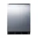 Summit FF7BKSSHH 24" Freestanding Undercounter Refrigerator in Black, Stainless Steel Door, 5.5 cu ft 2 image