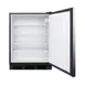 Summit FF7BKSSHH 24" Freestanding Undercounter Refrigerator in Black, Stainless Steel Door, 5.5 cu ft 3 image
