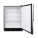 Summit FF7BKSSHV 24" Freestanding Undercounter Refrigerator in Black, Stainless Steel Door, Thin Handle, 5.5 cu ft 3 image