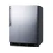Summit FF7BKSSHVADA 24" Undercounter Refrigerator in Black, Stainless Steel Door, Thin Handle, ADA Compliant, 5.5 cu. ft. 1 image