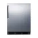 Summit FF7BKSSTBADA 24" Undercounter Refrigerator in Black, Stainless Steel Door, ADA Compliant, 5.5 cu. ft. 2 image