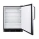 Summit FF7BKSSTBADA 24" Undercounter Refrigerator in Black, Stainless Steel Door, ADA Compliant, 5.5 cu. ft. 3 image