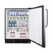 Summit FF7BKSSTBADA 24" Undercounter Refrigerator in Black, Stainless Steel Door, ADA Compliant, 5.5 cu. ft. 4 image