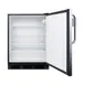 Summit FF7BKSSTBSR 24" Buit-in Undercounter Refrigerator in Black, Stainless Steel Door, 5.5 cu. ft. 4 image