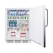Accucold FF7LW Reversible Solid Door Undercounter Refrigerator in White, 5.5 cu. ft. 3 image
