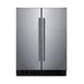 Summit FFRF24SS Reach-In Refrigerator Freezer in Black, w/ Stainless Steel Door, 3.78 cu. ft. 2 image