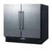 Summit FFRF36 36" Built-in or Freestanding Refrigerator Freezer in Black, Stainless Steel Doors, 5.8 cu. ft. 1 image