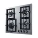 Summit GCJ4SSLP 24" Built-In LP Gas Cooktop/Hotplate with (4) Burners, Stainless Steel Surface, 25.400 BTU 1 image