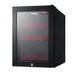 Summit LX114LR 13¾" BeautiFridge Refrigerator, 0.85 cu.ft, Black, Glass Door with Lock, R600a, 115V 1 image