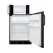 Summit MRF66BKA 23.63" Breast Milk Refrigerator & Freezer w/ Microwave, Black, 5.1 cu. ft. 2 image