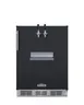 Summit SBC58BFRTPADA 24" Tap Kegerator 5.3 Cu.ft Black Stainless 2-Column Dual Taps 5 Lb CO2 Tank 1 image