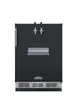 Summit SBC58BFRTPCF Keg Cooler, 24" Black, 5.3 cu.ft, Dual Front Tap, Height, CO2, 115V ETL 1 image