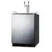 Summit SBC58BLBIADA 24" 1 Tower Draft Beer Cooler Dispenser, 5.5 cu. ft. 1 image