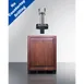Summit SBC58BLIFFLTWCFADA - 24" Black Kegerator, 5.8 cu.ft., Dual Taps, 1/6 Barrel, 115V, ADA/ETL 1 image