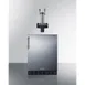 Summit SBC7BRSFLTWADA Built-In Kegerator, 24" Black Cabinet, 5.8 cu.ft, Dual Taps, Reversible, R600a 1 image