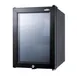 Summit SCR114L Glass Door Beverage Merchandiser, 0.85 cu.ft, Black, Reversible, Thermostat, 115V 1 image