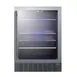 Summit SCR2466B 23" 1-Section Glass Door Beverage Merchandiser in Black, 6 Bottle 1 image