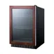 Summit SCR2466BPNR 23" 1-Section Panel Ready Glass Door Beverage Merchandiser, 6 Bottle 2 image