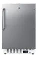 Summit SCR504SSTBADA 20" Undercounter Refrigerator in White, Stainless Steel Door, 3.3 cu. ft. 1 image