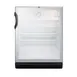Summit SCR600BGLBIADA 24" Built-in Undercounter Glass Door Refrigerator in Black, 5.5 cu. ft. 1 image