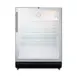 Summit SCR600BGLMBL - 23" Countertop Glass Door Refrigerator, 5.5 cu.ft., Black, Steel Top, 115V UL/ETL 2 image