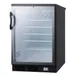 Accucold SCR600BGLNZ Freestanding Glass Door Undercounter Refrigerator in Black, 5.5 cu. ft. 2 image