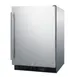 Summit SCR610BLSDCSS 24" One Door Undercounter Refrigerator in Stainless Steel, 5 cu. ft. 1 image