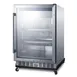 Summit SCR611GLOSRI 24" Outdoor Glass Door Undercounter Refrigerator in Stainless Steel, 5 cu. ft. 1 image