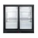 Summit SCR700BCSS Beverage Merchandiser, 7.4 cu ft, Stainless Steel, Two Sliding Glass Doors, 115V 2 image