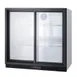 Summit SCR700BCSS Beverage Merchandiser, 7.4 cu ft, Stainless Steel, Two Sliding Glass Doors, 115V 1 image