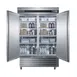 Summit SCRR492 56" 2-Section Reach-In Refrigerator w/ 2 Solid Doors, Bottom Mount, Stainless Steel, 49 cu. ft. 3 image