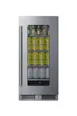 Summit SDHG1533 - 15" Undercounter Glass Merchandiser, 1.9 cu.ft., Black, Dimmable LED, Frost‑Free 1 image
