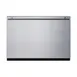 Summit SDR24 24" Built-in Stainless Steel 1-Drawer Undercounter Refrigerator in Black, 2 cu. ft. 2 image